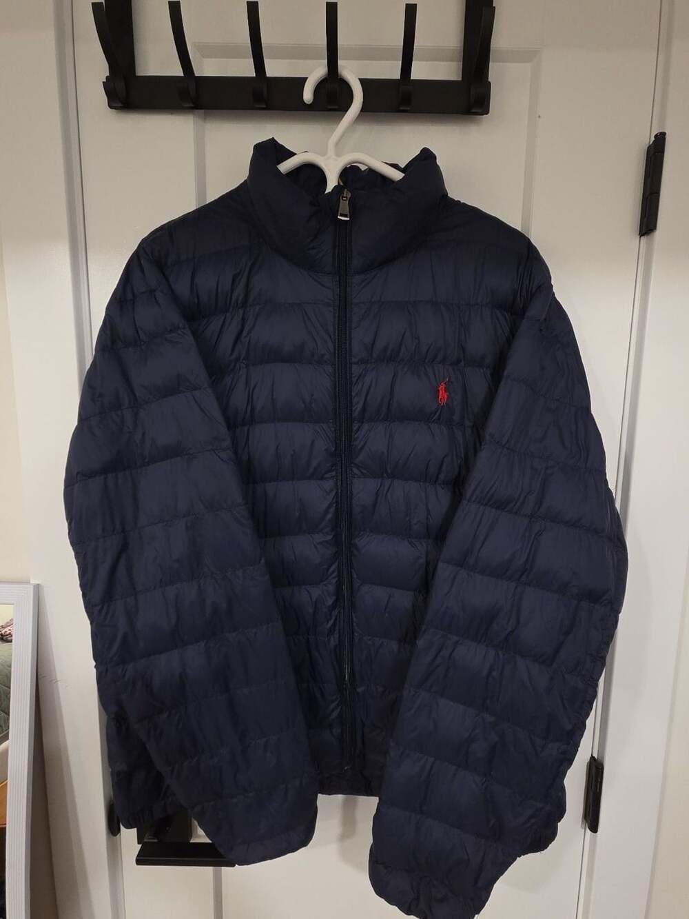 Polo Ralph Lauren Down Puffer Jacket XL Navy Blue